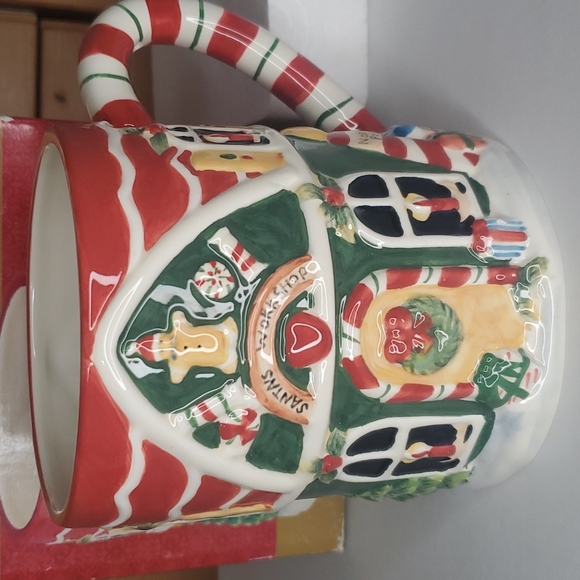 Vintage Christmas santas workshop mug susan winget tis the season - Picture 4 of 7